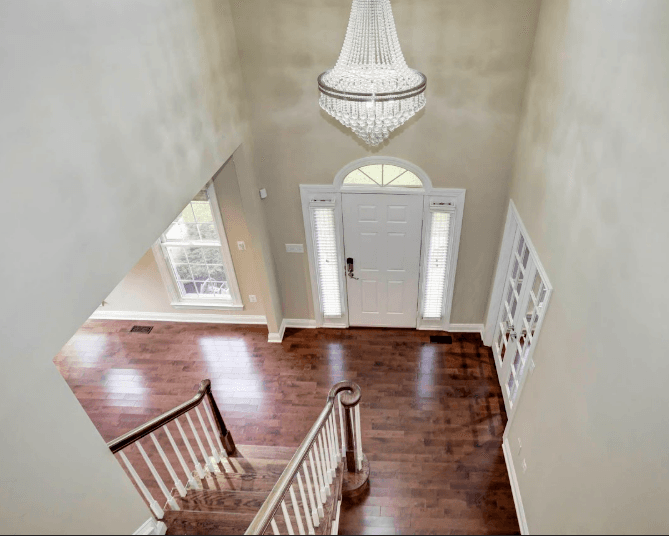 Chandelier View, Home Entrance | Rockville MD Residential Architecture