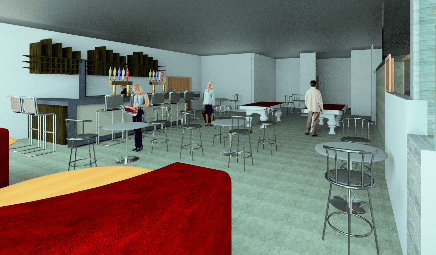 Modern Bar Seating | Commercial Architecture Woodbridge MD