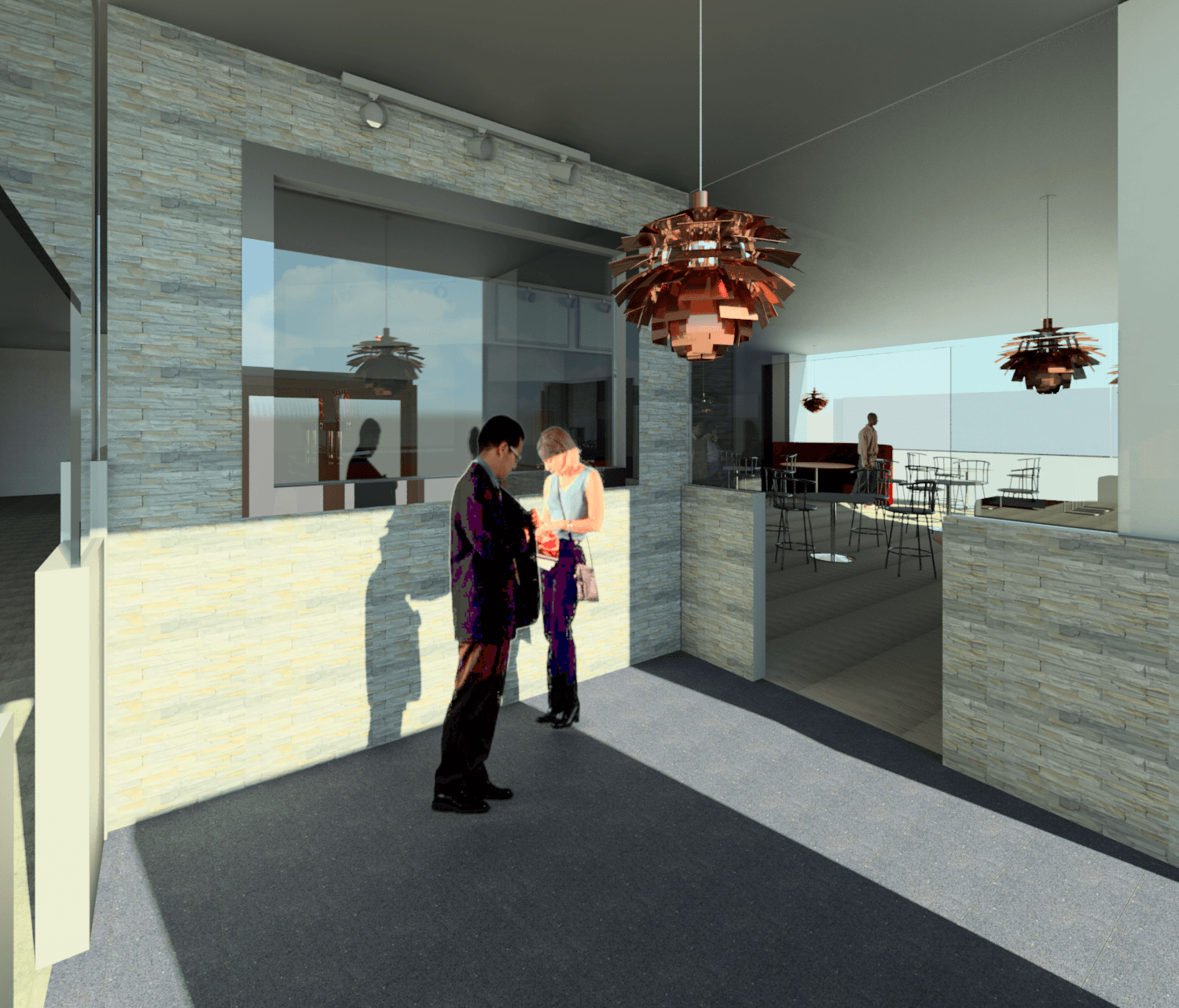 bar accent wall | commercial architecture md